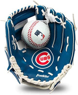 Franklin Sports MLB Youth Teeball Glove and Ball Set - Kids Baseball and Teeball Glove and Ball - Perfect First Kids Glove - 9.5"