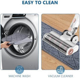 Stair Treads for Wooden Steps Indoor, KOOTETA 15 Pack 8" X 30" Non Slip Carpet Stair Treads with Reusable Adhesive for Kids Elders and Dogs, Surface Polyester TPR Backing Stair Runner Rugs, Dark Grey