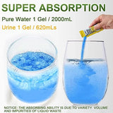 AOKE Portable Toilet Powder, Lemon 100 Pack Poo Gel for Camping Eco Absorbent Gel Liquid Waste Gelling and Deodorizing Powder, Emergency Toilet Waste Treatment for Outdoor Camping Hiking