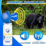1.4oz Bear Horn Self Defense, Loud Air Horn for Wild Animals, 120dB Heard up to 1/2 Mile Away, Ideal for Hiking