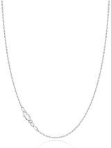 Jewlpire 925 Sterling Silver Chain Necklace for Women, 1.2mm Cable Chain Silver Chain for Women Thin & Dainty & Sturdy Women's Chain Necklaces 18 Inch