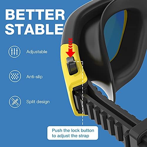 ZIONOR G1 Polarized Swimming Goggles for Unisex Adult Women Anti Fog 100% Anti UV Diving Goggles