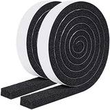 MAGZO Weather Stripping Door Seal 1 Inch W X 1/2 Inch T, Strong Adhesion and High Resilience Air Conditioner Foam Insulation for Cars, Total Length 13 Feet (6.5 ft x 2 Rolls)