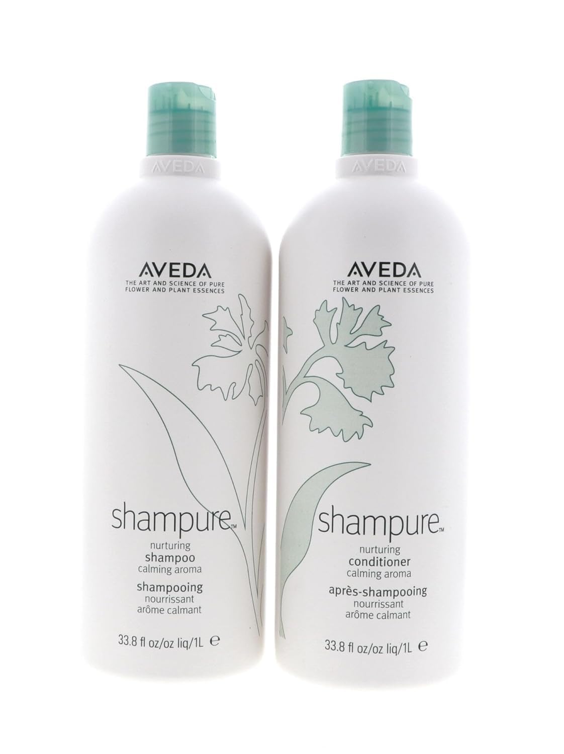 Aveda Shampure Nurturing Shampoo & Conditioner Set Liter +2 Pumps