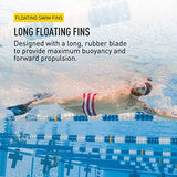 FINIS Long Floating Swim Fins - Training Fins for All Ages - Improves Kick Technique & Body Position