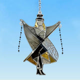 2026 New Dancing Lady Inspired Stained Glass Spinner, Stained Glass Wind Spinner, Sunlight Catcher, Self-Assembly Boho Hanging Decor,DIY Sunlight Catcher for Window, Garden, Porch (1Pcs)