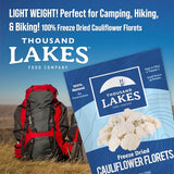 Thousand Lakes Freeze Dried Vegetables - Cauliflower Florets and Stems 2-pack 0.8 ounces (1.6 ounces total) | No Salt Added