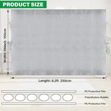 winemana Window Insulation Roll, 59IN x 8FT Reflective Heat Shield Bubble Film, Double-Sided Aluminum Foil Insulation, Weatherproof Garage Door Cover for Windows, RV, Basement, Winter & Summer