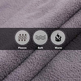 REDCAMP Large Waterproof Stadium Blanket for Cold Weather, Soft Warm Fleece Camping Blanket Windproof for Outdoor Sports, Dark Blue