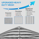 Heavy Duty Door Screen Magnetic Closure, LOVIGA Thickened Fiberglass Screen Door Mesh, Self Sealing, Tear Resistant, Easy Assemble, Fine Mesh Keep Bugs Out Fit Door Size 36 Inch X 82 Inch Black