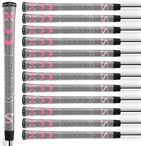 SuperStroke Cross Comfort Golf Club Grip | Soft & Tacky Polyurethane That Boosts Traction | X-Style Surface & Non-Slip | Swing Faster & Square The Clubface More Naturally