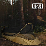 USGI Industries Bivy Tent | Lightweight Single Person Sleeping Net System for Outdoors, Camping, Survival, Hiking, Backpack | Mesh Protection