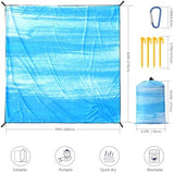 Beach Blanket Waterproof Sandproof Beach Mat 79" X 83" /10'x9'for 2-8 Adults Quick Drying Outdoor Picnic Mat Beach Accessories for Travel, Camping, Hiking