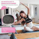 Adjustable Weighted Vest for Women, 6-12 Lbs Rucking Vest with 6 Ironsand Weights, Best Weighted Vest with Plus Pockets & Reflective Strips for Running, Walking, Workout and Strength Training