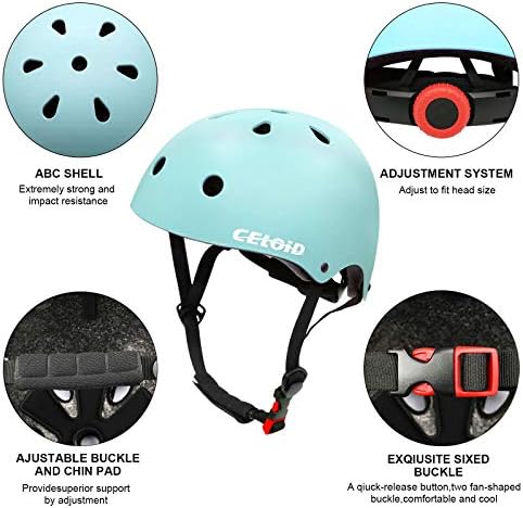 Kids Bike Helmet,Toddler Skateboard Helmets for Ages 2-3-5-8-14 Years Boys Girls，Adjustable Multi-Sport Bicycle Skateboarding Football Roller Skating Scooter Rollerblade Balance Bike Helmet