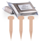AMEILOZ 5 Inch Wooden Garden Stakes, Sturdy Wood Staples Pins Ground Stakes for Weed Barrier, Yard Lawn, Landscape Fabric