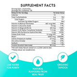 Sugarbear Hair Vitamins Extra Strength Biotin 6000mcg, Vitamin C, E, Coconut Oil, Zinc, Folic Acid, Inositol - Vegan Gummies for Luscious Hair and Nails - Supplement for Women & Men (1 Month Supply)