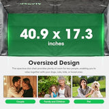 VIVOSUN Double Camping Chair, Fully Padded Folding Loveseat, Oversized Duo Chair with Cup & Wine Glass Holders, Pocket, Armrests & Carry Bag