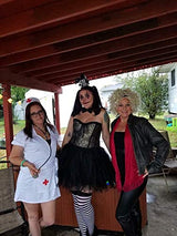 Christmas Black Tutu Skirt for Women 50s Vintage Ballet Bubble Dance Skirts for Cosplay Party Black S