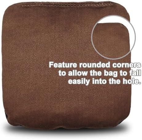 Dual Sided Corn Hole Bags Professional Cornhole Bags Set of 8 Regulation Corn Hole Bean Bags Slick and Stick