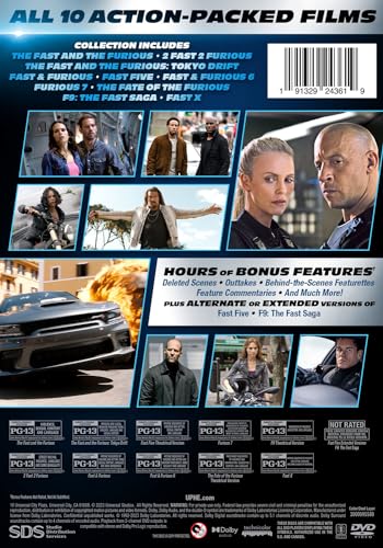 Fast & Furious 10-Movie Collection [DVD]