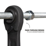 KLEIN TOOLS 68214 4-in-1 Reversible Ratchet Wrench, Box Wrench, SAE Hex Sizes 1/4, 5/16, 3/8, and 7/16-Inch, 90-Tooth Ratchet, Pass-Through Design