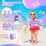 NEMONE Toddler Swim Vest for 22-70 lbs Kids Floaties Swim Jacket with Arm Water Wings for Girls Boys 2 3 4 5 6 7 Years Old Sea Beach Pool