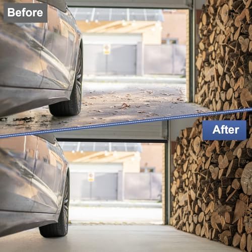 Garage Door Seal P Bulb – 16.8ft Flexible Weatherproof TPE Seal for Single-Channel Doors, Easy DIY Installation, Extreme Temperature Protection, Prevents Drafts, Noise Reduction, Saves Energy