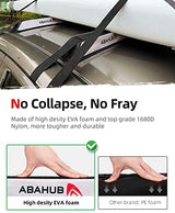 Abahub Soft Roof Rack Pads for Surfboard, SUP, Kayak, Canoe, Heavy Duty Universal Car Roof Racks System for Padle Boards, Compatible with SUVs, Sedans, Hatchbacks, 2-Door or 4-Door Cars