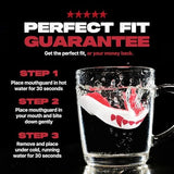 SafeJawz Sports Mouthguard, Dual Layer Premium Mouth Guard with Case for Basketball, Lacrosse, Football, Martial Arts, Hockey, Wrestling, Ice Hockey and All Contact Sports