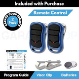 Garage Stop 2X for Genie Intellicode Garage Door Remote, G3T-BX (37218R) 3-Button Genie Garage Door Opener Remote Replacement, Auto-Seek Dual Frequency, Blue