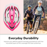 Schwinn Thrasher Bike Helmet for Adult Men Women Age 14+ with Suggested Fit 58-62cm, Multi-Mode Rear LED Light or No Light Option, Lightweight with Adjustable Side and Chin Strap, Bike Accessories