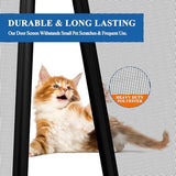 MAGZO Magnetic Screen Door Mesh, Fits Door Size 36'' x 80''(Curtain Size 38'' x 81''), Polyester Material Scratch-Proof, Cat Friendly, Keep Annoying Creatures Out, Easy Install, Strong Magnets, Black