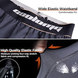 COOLOMG Youth Boys Compression Shorts with Protective Cup Sliding Underwear for Baseball Football Lacrosse Hockey