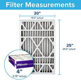 Filtrete 20x25x4(SlimFit), AC Furnace Air Filter, MPR 1550 DP, Healthy Living Ultra Allergen Deep Pleat, 2-Pack, Fits Lennox & Honeywell Devices (exact dimensions 19.5 x 24.5 x 3.75)