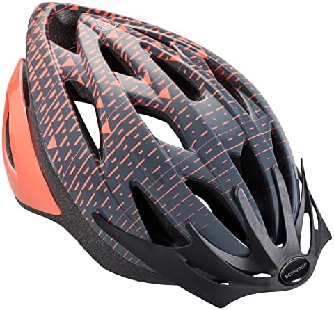 Schwinn Thrasher Bike Helmet for Adult Men Women Age 14+ with Suggested Fit 58-62cm, Multi-Mode Rear LED Light or No Light Option, Lightweight with Adjustable Side and Chin Strap, Bike Accessories