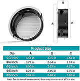 HG Power 8 Inch Soffit Vent, Round Vent Cover with Built-in Screen Mesh, ABS Louver Round Air Vent Ceiling Diffuser for Exhaust Fan, Bathroom, Office and Home HVAC Ventilation, 200mm, White