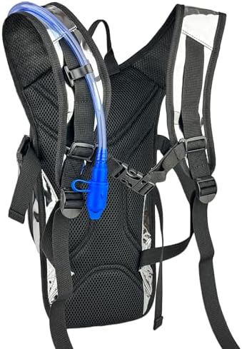 Reflective Hydration Backpack, Hydration Pack - Water Backpack with 2L/3L Hydration Bladder, Essential for Festivals - Rave Hydration Pack for Hiking, Running, Cycling, and Festivals