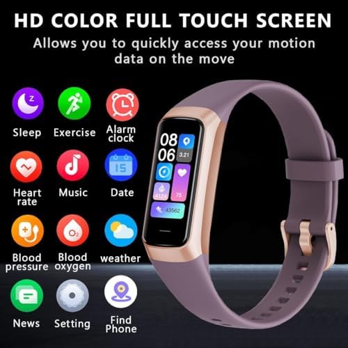 Fitness Tracker with 24/7 Heart Rate Sleep Blood Oxygen Monitor,IP68 Waterproof Smart Watch,1.10''AMOLED Touch Color Screen,Step Counter Health Activity Trackers for Women Men