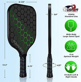 Pickleball-Paddles-Set of 4 or 2 Rackets by JoncAye, USAPA Approved Pickle-Ball Equipment with Balls, Bag, Accessories, Fiberglass Graphite Pickleball Racquet Set for Men, Women, Kids, Adults