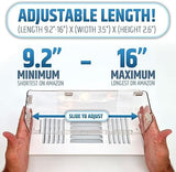 Powerful Magnetic Vent Air & Heat Deflector (2 Pack) for Ceiling, Floor and Wall - Will Never Fall Off - Adjustable from 9.2” to 16” - Super Strong Neodymium Magnets (Upgraded Design) | Patent Pending