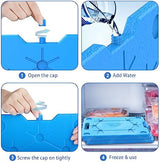 OUTXE Ice Packs for Coolers - Large- 10 x 13 Inch, Space Saving - Reusable, Long Lasting, Cold Freezer Packs for Coolers&Totes to Keep Food Fresh