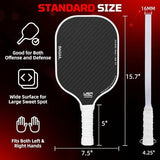 BAGAIL Pickleball Paddles, USAPA Approved Fiberglass Surface Pickleball Set, Lightweight Pickle Ball Rackets with 4 Balls, 1 Bag, Designed in California for Traction and Stability