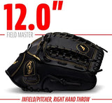 Franklin Sports Baseball + Softball Gloves - Field Master Adult + Youth Baseball + Softball Gloves - Right Hand + Left Hand Gloves - Infield + Outfield Mitts - Multiple Sizes + Colors