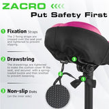 Zacro Bike Seat Cushion - Gel Padded Bike Seat Cover for Men Women Comfort, Extra Soft Exercise Bicycle Seat Compatible with Peloton, Outdoor & Indoor Bike Saddles