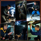 Led Headlamp Rechargeable, Super Bright HeadLamps 60H Long Battery Life with Sensor, Zoomable Head lamp with 12 Modes, IPX7 Waterproof, 120°Adjustable Headlight for Forehead, Working, Camping, Hiking