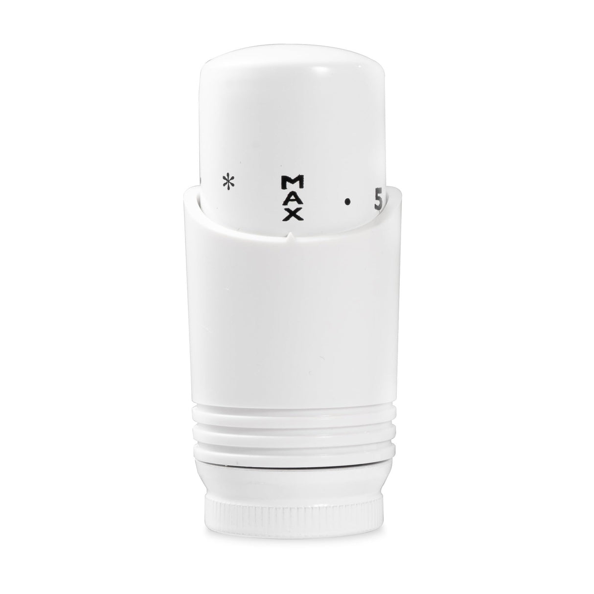 Thermostatic Valve Head - Vancoco Modern TRV Head Thermostatic Radiator Valve Thermostatic Valve Head Matt Finish M30x1.5 Corner Radiator Valves (White)