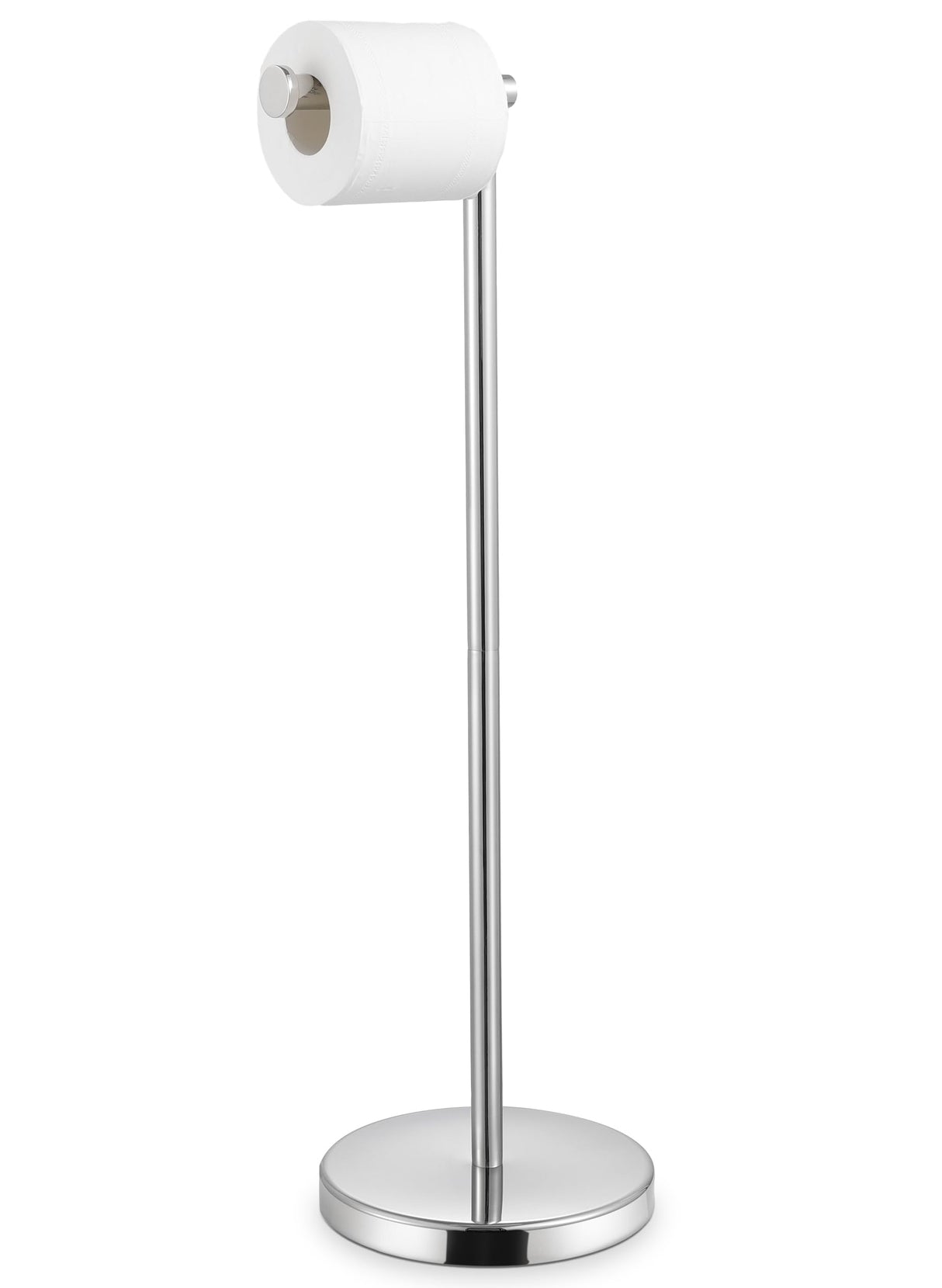 KES Toilet Paper Holder Free Standing 26" H (Taller Version), Toilet Paper Holder Stand with Weighted Base for Bathroom, Rustproof 18/8 Stainless Steel Polished Finish, BPH283S66