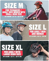 VICTGOAL Bike Helmet with USB Rechargeable Rear Light Detachable Magnetic Goggles Removable Sun Visor Mountain & Road Bicycle Helmets for Men Women Adult Cycling Helmets