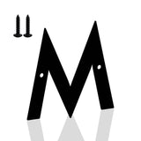 28 Inch Metal House Numbers Letters, Black House Address Numbers for Outside, Modern Metal Address Number Letters for Homes, Apartments, Farms, Office (M)
